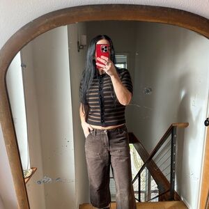 1960’s Vintage Kimberly Pique Knit Polo Short Sleeve Cardigan